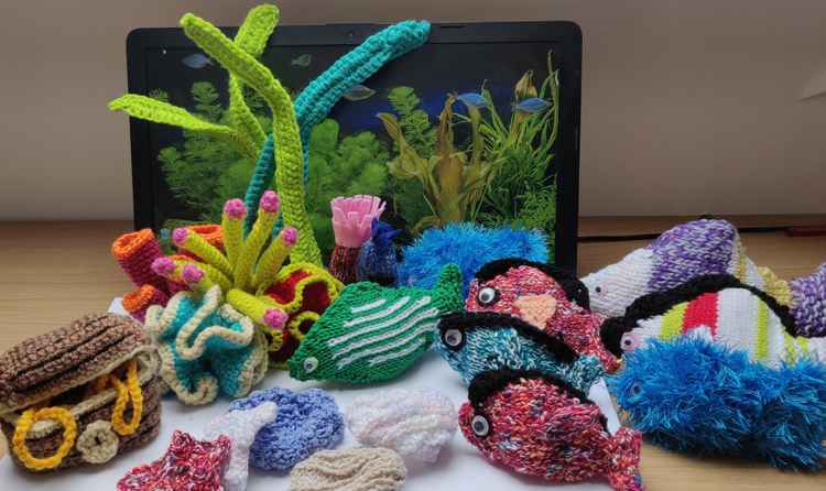 The Sensory Knitted Aquarium project