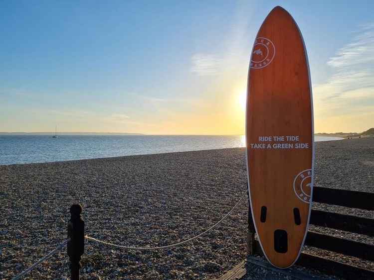 Orca Boards slogan is Ride The Tide, Take A Green Side