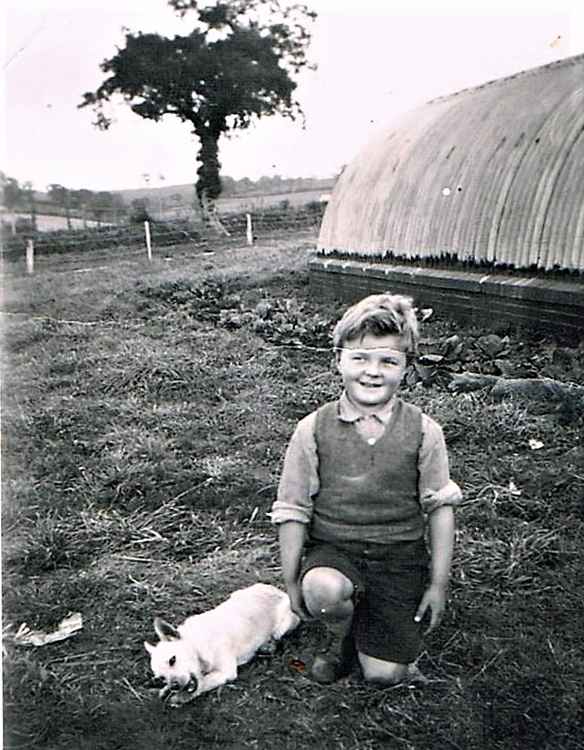 Me and Nippy outside my first home on the Camp