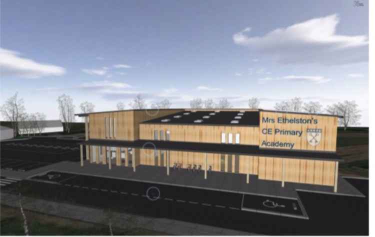 The new school off Lyme Road will deliver "21st century education" for Uplyme pupils