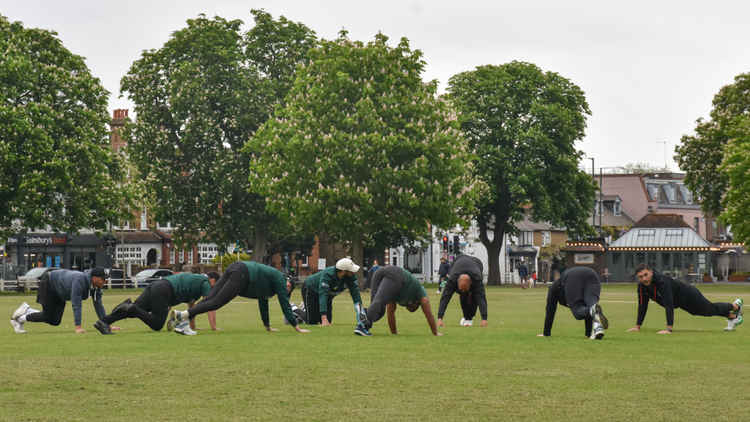 Team warmup