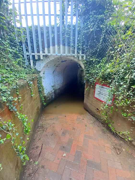 The flooded underpass