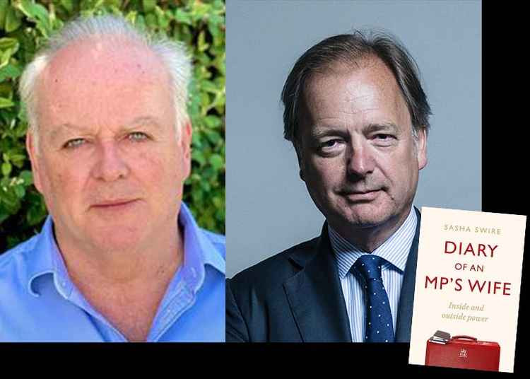 East Devon District Council leader Paul Arnott (left) has criticised former MP Hugo Swire following the release of his wife's memoir (pictured inset)