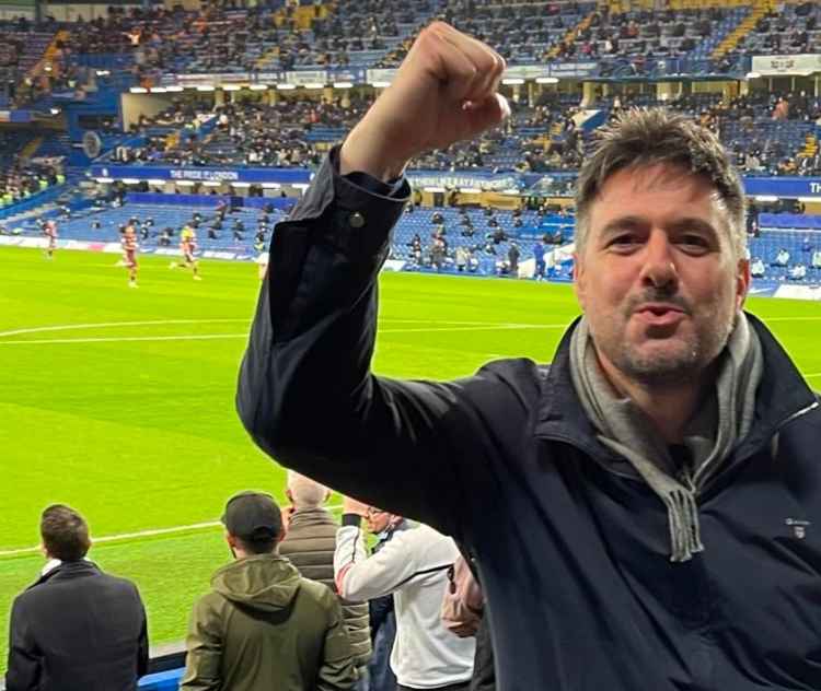 Darren at the Chelsea game last week