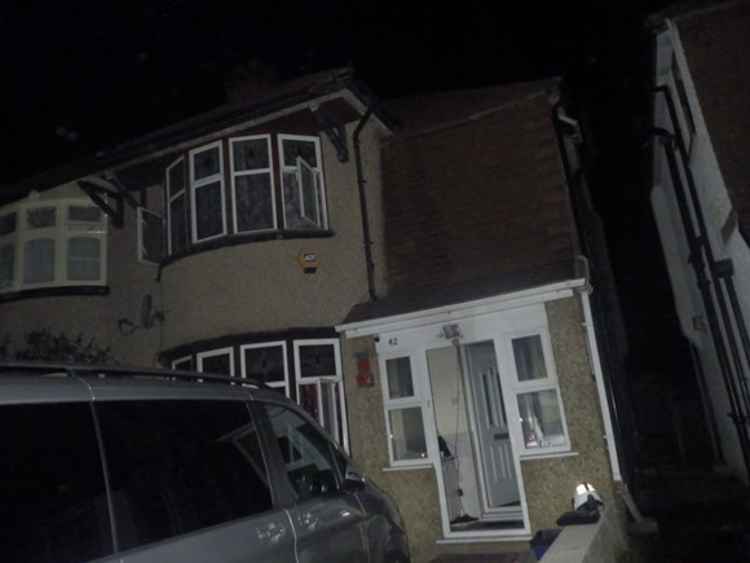 Four fire engines and around 25 firefighters were called to the house on Runnymede Road