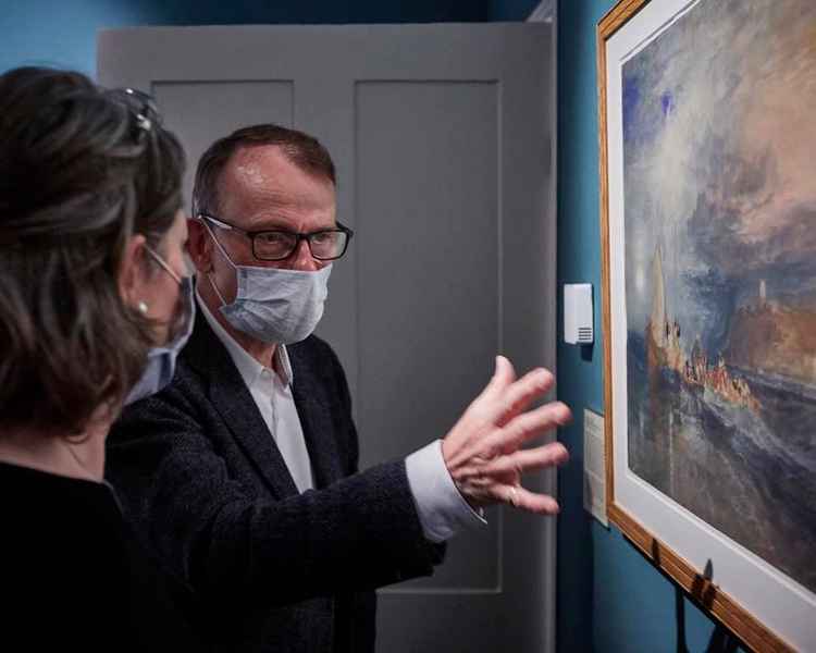 The exhibition was opened by Andrew Marr in May