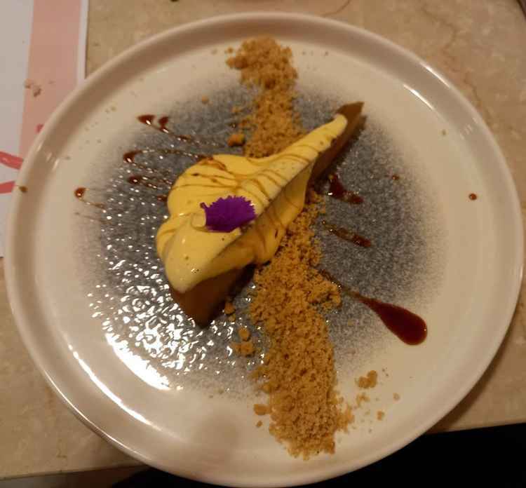 The sumptuous pear dessert (Image: Jessica Broadbent)
