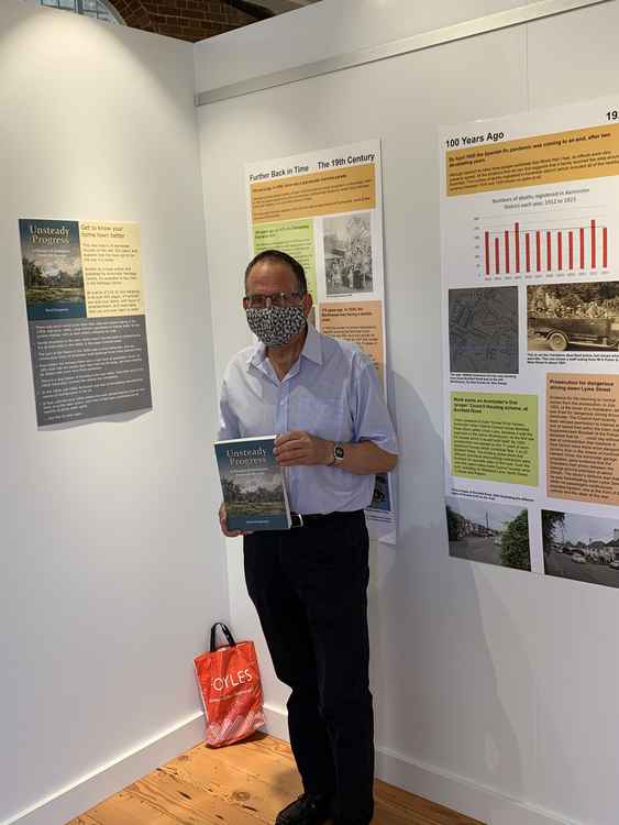 David Knapman with his local history book 'Unsteady Progress'