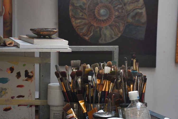 Inside Lee's studio (Image: Jessica Broadbent)