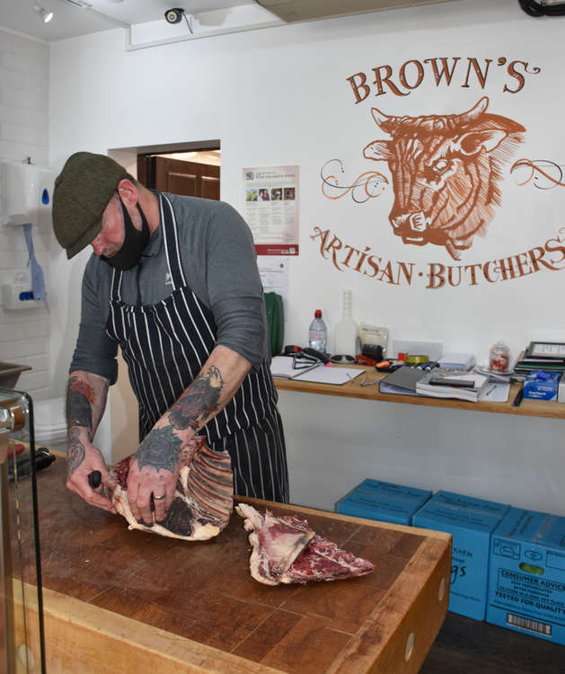 Owner Michael Brown is an award-winning butcher (Image: Jessica Broadbent Nub News)