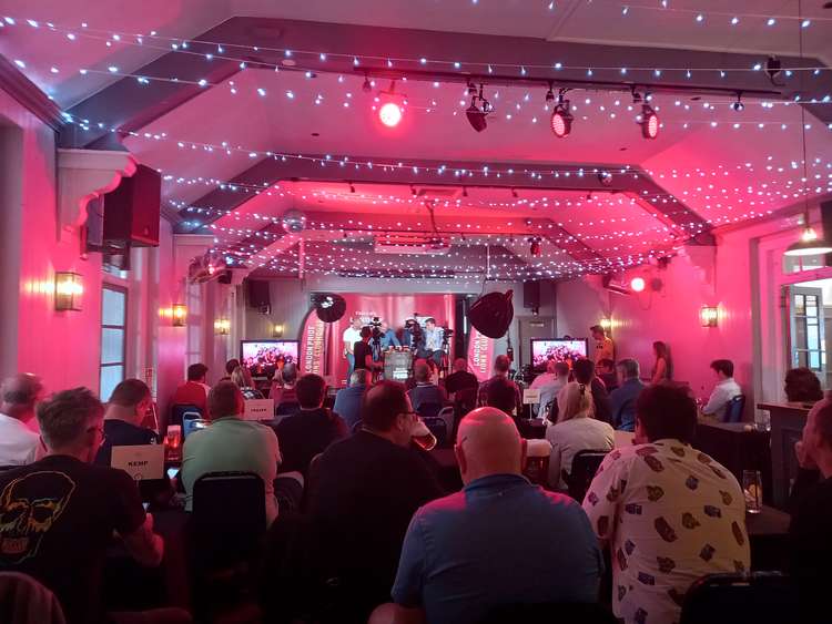 The pub has a big event space perfect for recordings like this (Image: Jessica Broadbent, Nub News)