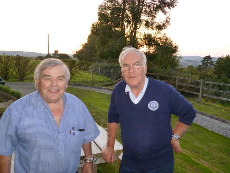 A century of service to Axminster Carnival - Geoff Enticott and John Jeffery
