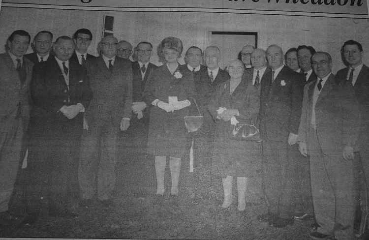 A big day for Axminster - the opening of the Guildhall with Miss Emmy Shepherd and Lord Jeff and Mary Jeffery in the front