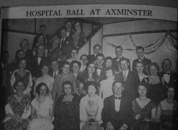 The Hospital Ball in the Guildhall with Bob Newbery seated in the front row