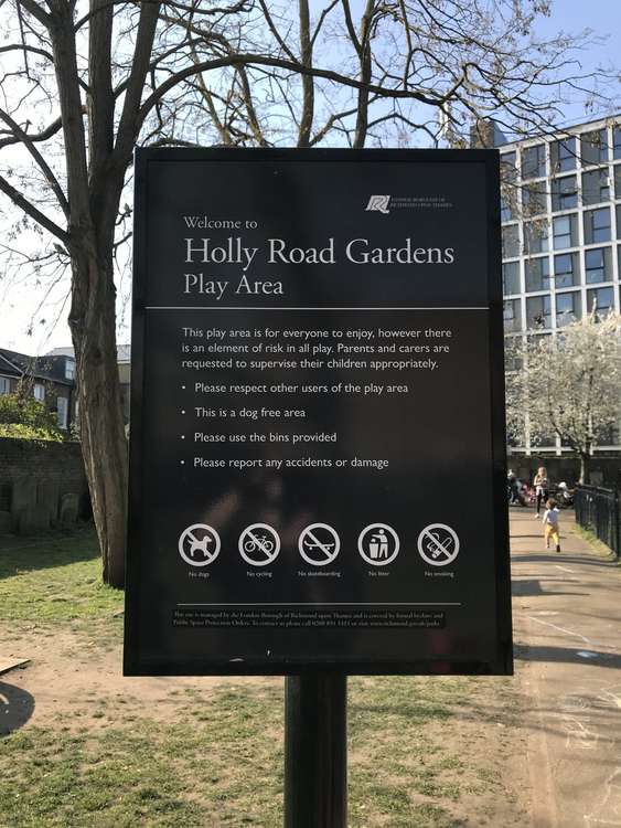 HOLLY ROAD GARDENS: Even a haven 200 yards from the Police station is not safe. Credit: Rory Poulter.