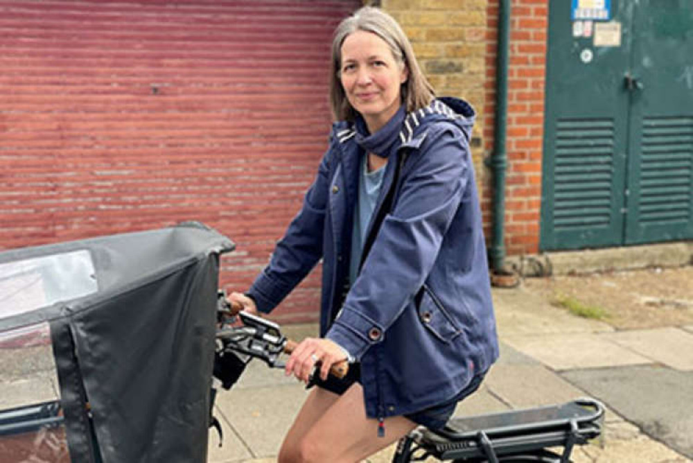 Bori Kiss a champion of the cargo bike. Credit: RBC.