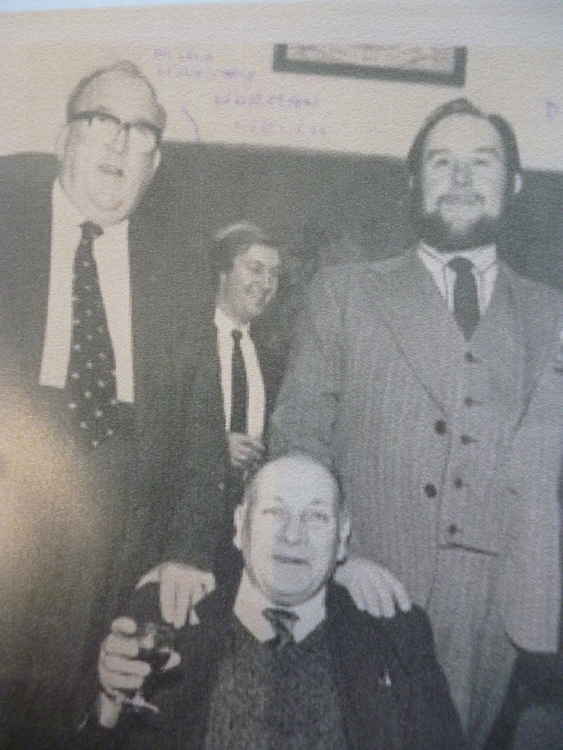 A young Douglas Hulk pictured with Frank Rowe and the Axminster Music Man Norman Welch featured in part two of this series