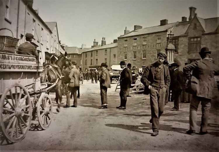 Axminster's Trinity Square in days far gone