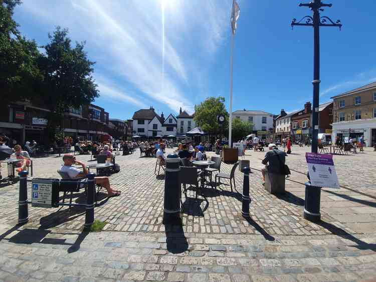 Temperatures are set to hit 35C, in contrast to Spain's maximum of 26C today making July's unsettled weather a distant memory.