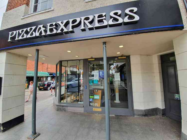 Pizza Express announced plans to shut 67 of it stores. CREDIT: @HItchinNubNews Instagram