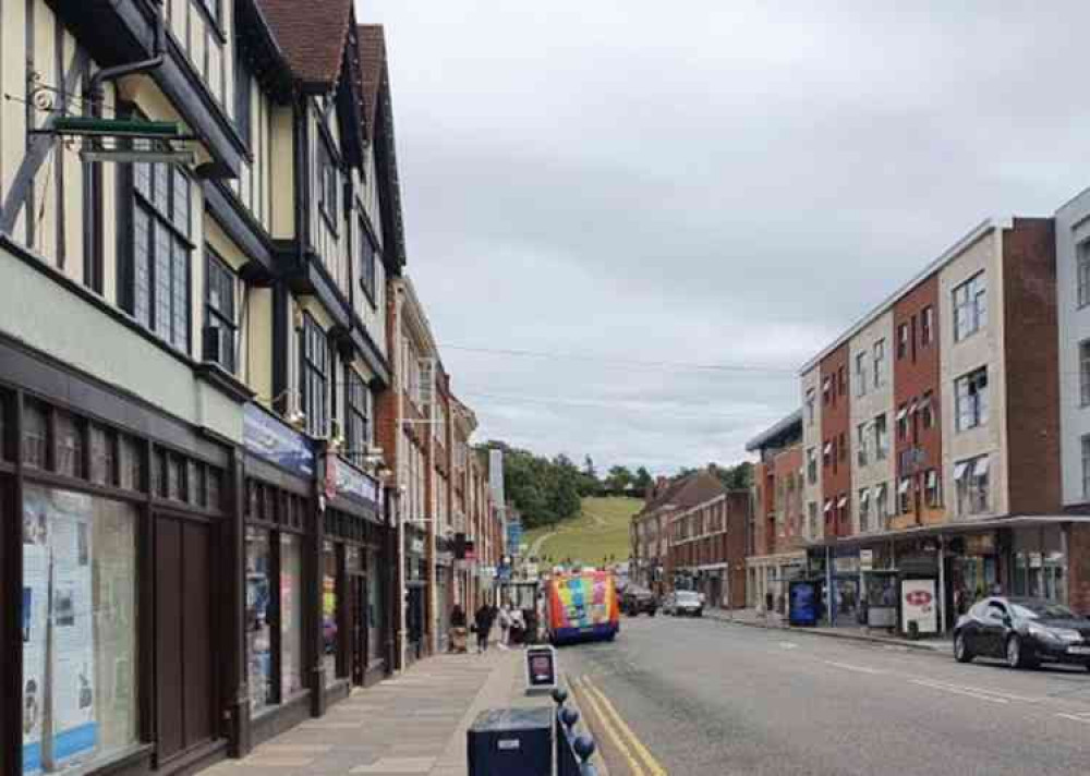 Hitchin's Windmill Hill in the distance looking down Hermitage Road. CREDIT: LAYTH YOUSIF