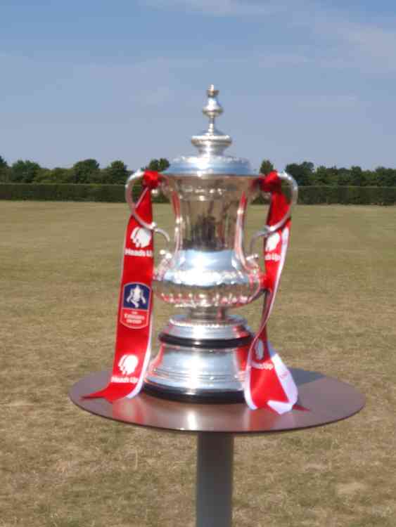 Arsenal's trophy - The FA Cup. CREDIT: HITCHIN NUB NEWS