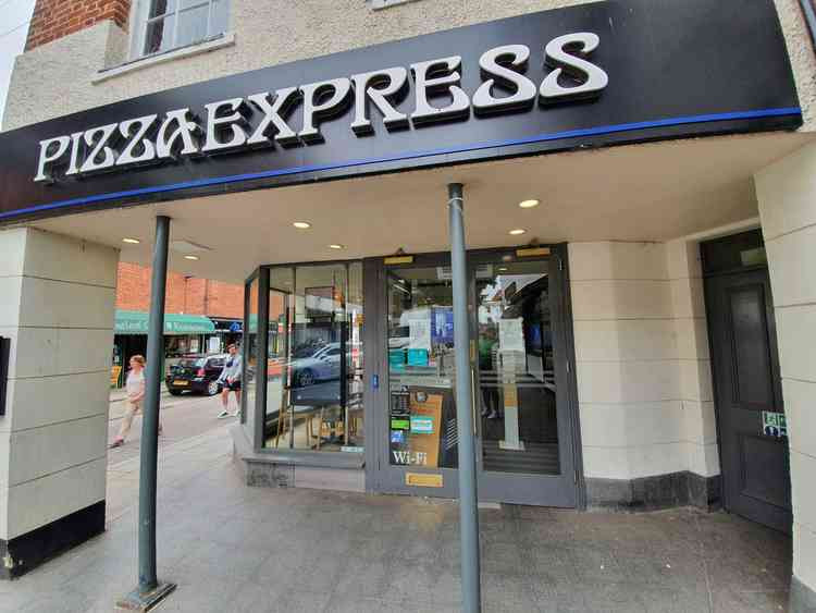 Saved! Hitchin's Pizza Express to remain open. CREDIT: Hitchin Nub News