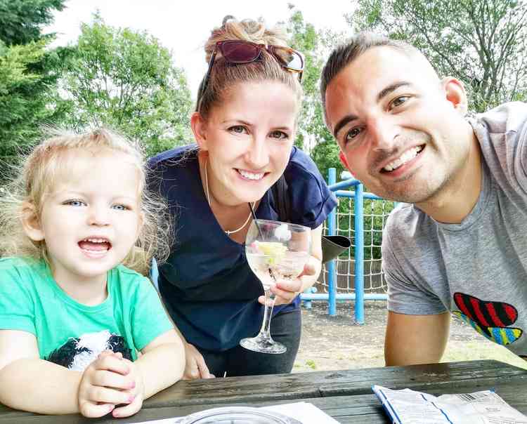 Eat Out to Help Out has been hailed as a big success: 'It certainly helped us' says Fabio Vicenti from Fabio's Gelato in Hitchin. PICTURE: Fabio with his family.