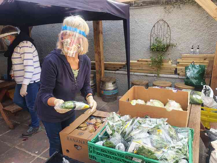 Vegetables which aren't snapped up are given to Hitchin allotments for composting. CREDIT: Hitchin Nub News