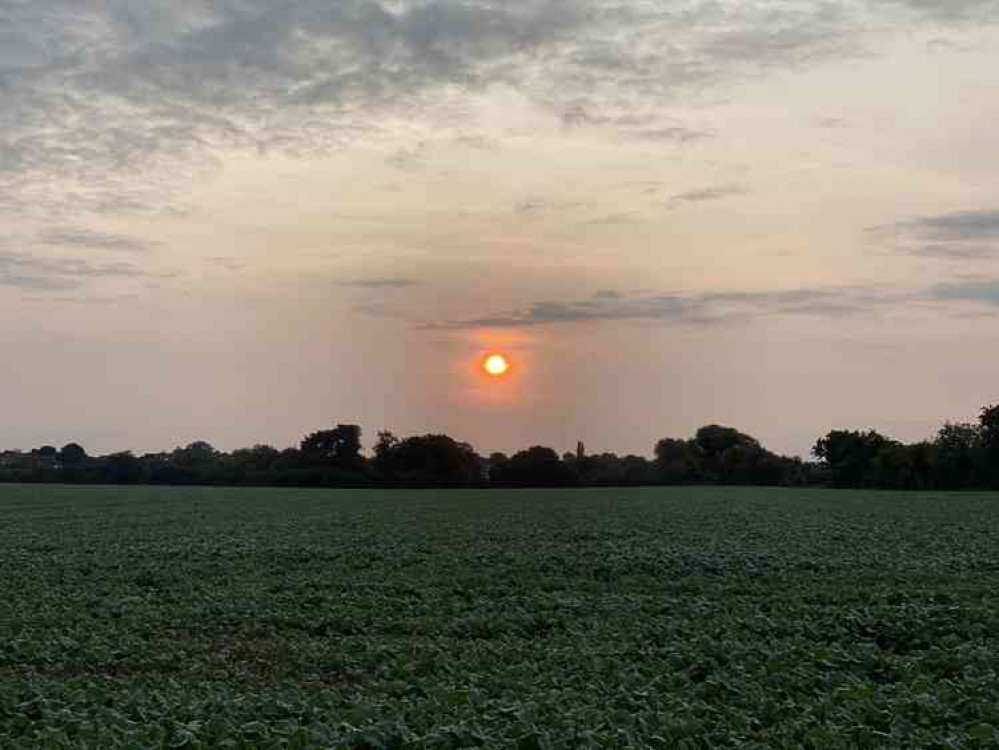 Hitchin breakfast briefing Friday September 11. PICTURE: The view over Oughtonhead Common earlier this morning. CREDIT: Faye Silver