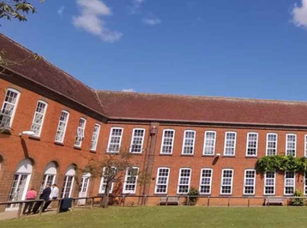 Hitchin Boys' School confirms it will open Tuesday morning following Covid case. PICTURE: HBS. CREDIT: HBS website