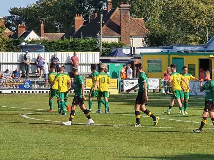 Hitchin Town eased to a comfortable victory over Alvechurch at Top Field on Saturday. CREDIT: @laythy29