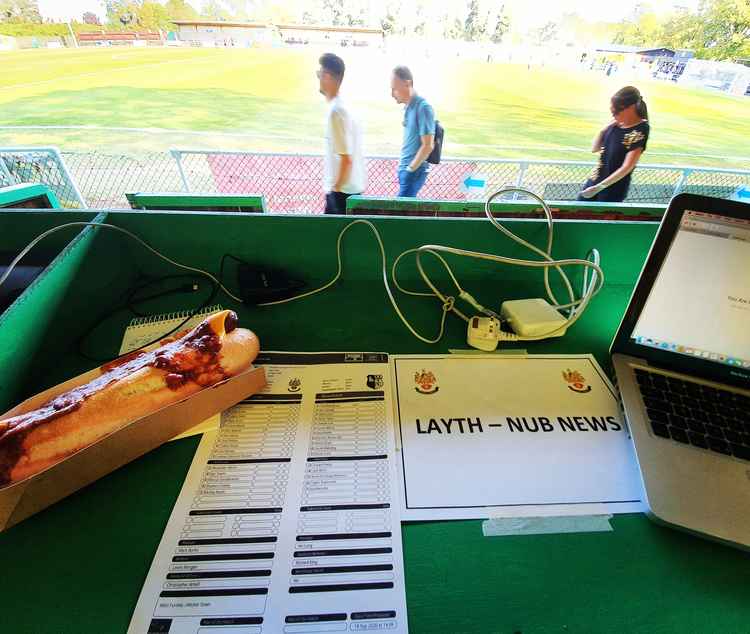 Nub News' view from the Top Field press box. CREDIT: @laythy29