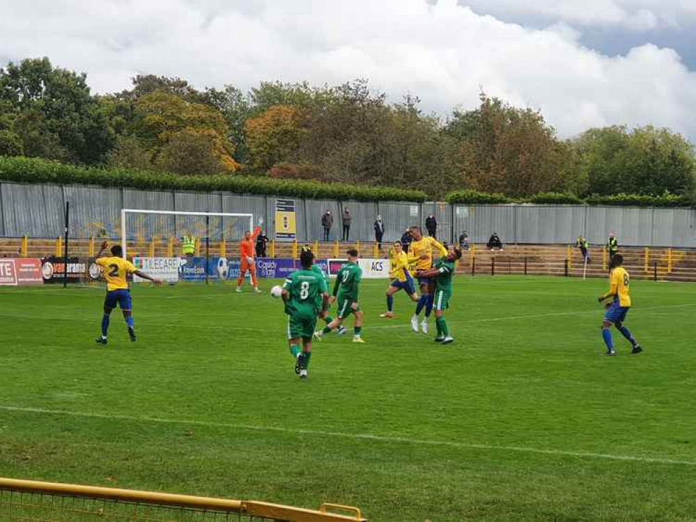 St Albans 5-0 Hitchin Town: Ten man Canaries suffer frustrating FA Cup exit