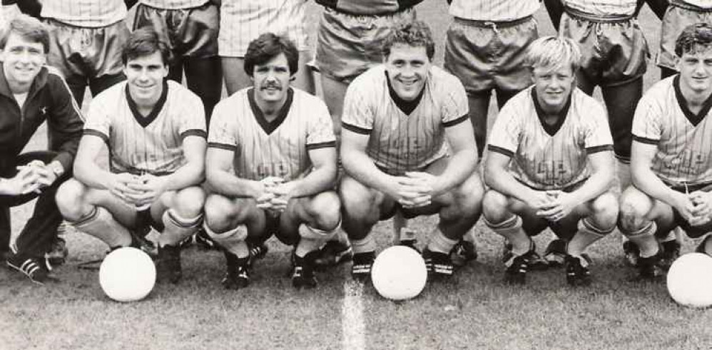 John 'Woody' Woodward has sadly passed. PICTURE: John, second from the right. CREDIT: HTFC