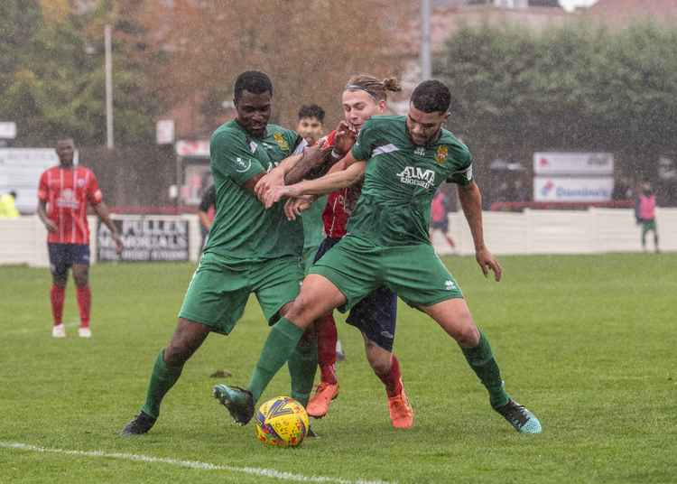 Bromsgrove 0-2 Hitchin Town. CREDIT: PETER ELSE