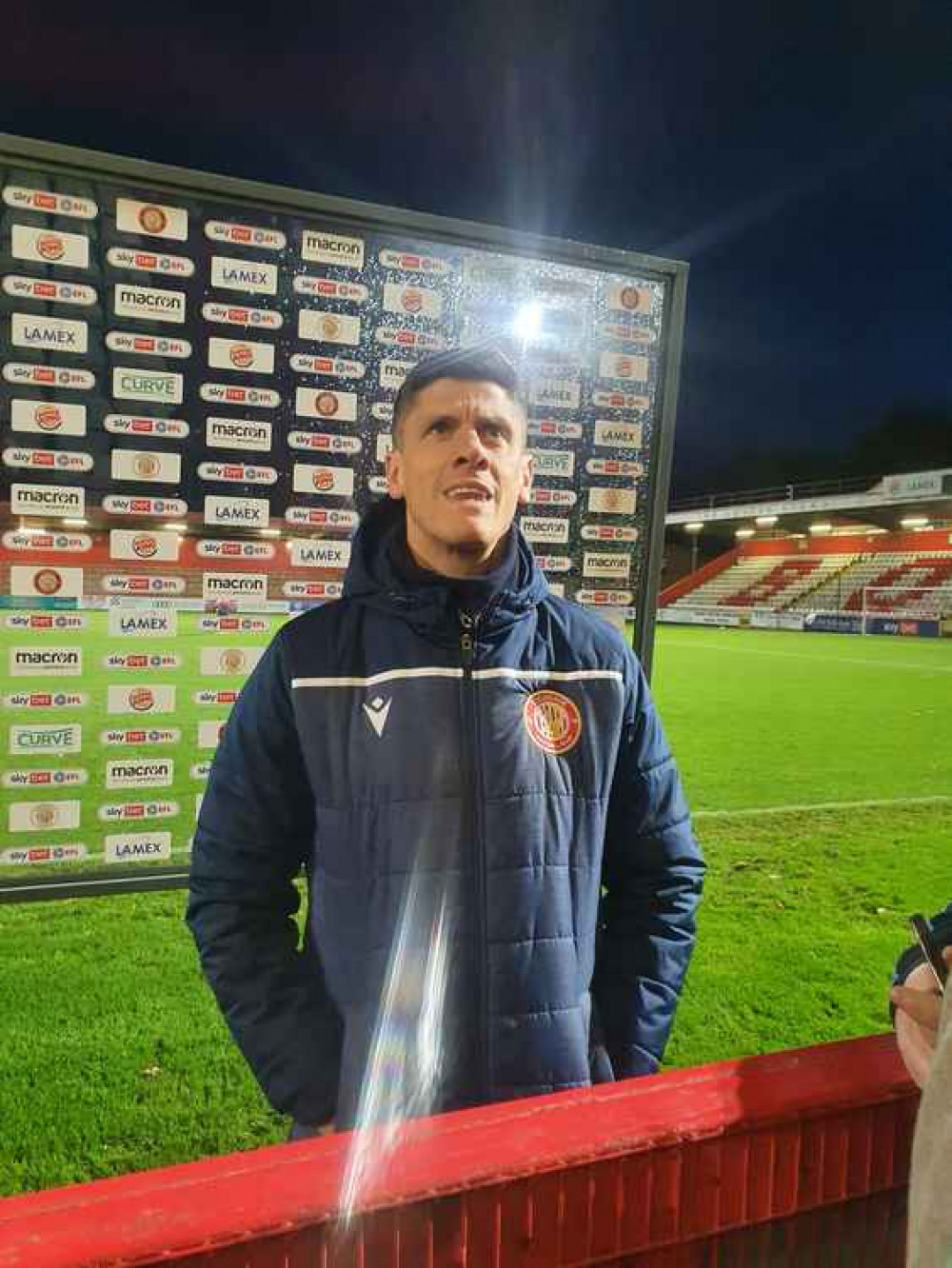 Stevenage FC boss Alex Revell: We're looking forward to the magic of the FA Cup as Boro host Concord Rangers. CREDIT: @laythy29