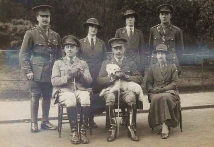 Frank Young senior, pictured in 1918 (top left)