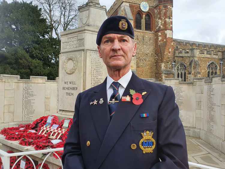Veteran Eddie Slevin paid tribute to the fallen said: "It is very important to remember." CREDIT: Hitchin Nub News