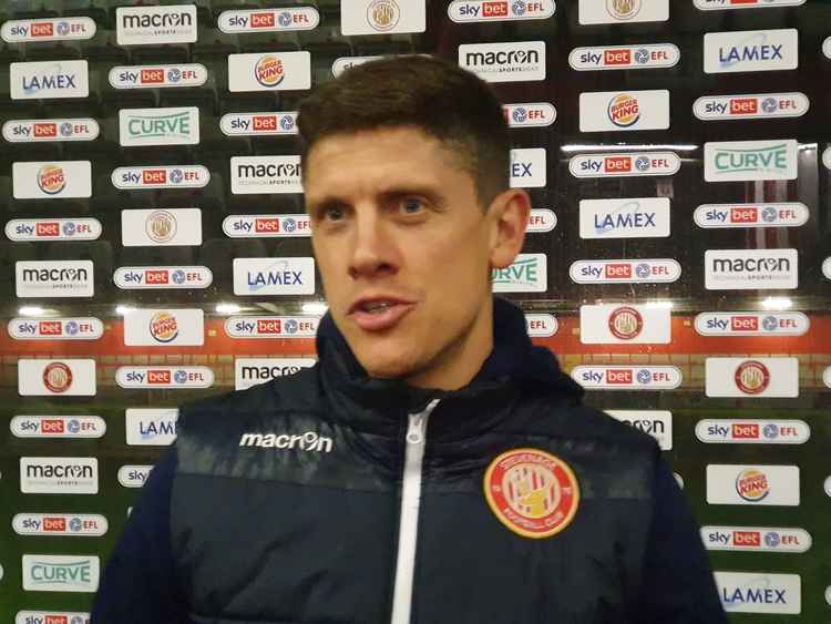 Stevenage boss Alex Revell 'delighted' after first win in two months. CREDIT: @laythy29