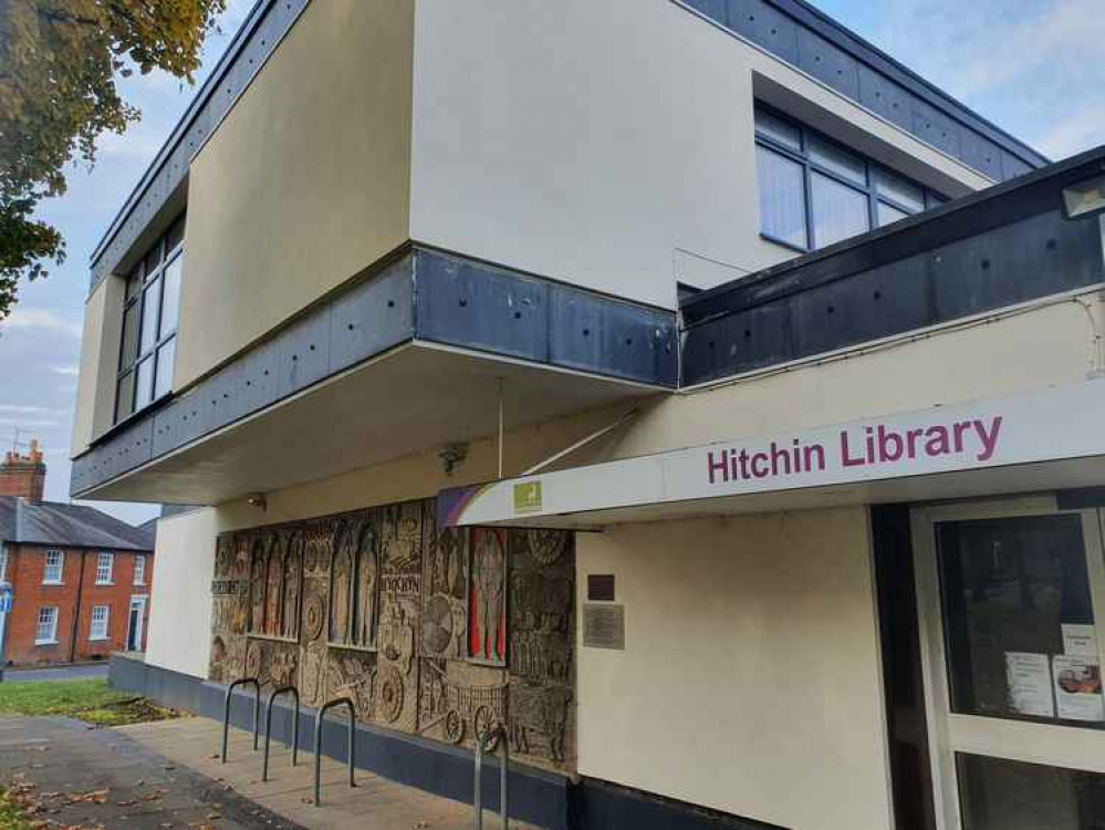 Hitchin Library set to open its doors again from Thursday! PICUTRE: Hitchin Library. CREDIT: @HitchinNubNews