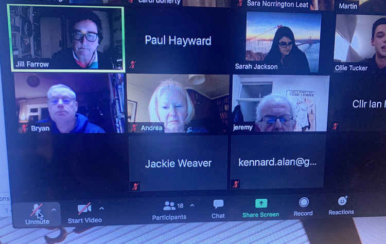 Someone logged onto Axminster Town Council's virtual meeting as 'Jackie Weaver'