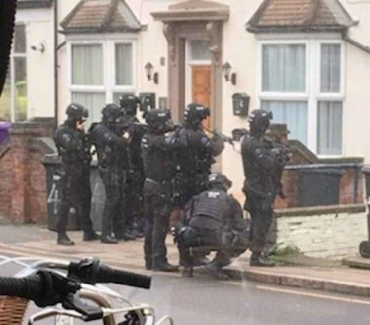 Hitchin arrest: 'The armed police had machine guns'. PICTURE CREDIT: Paul Bullen