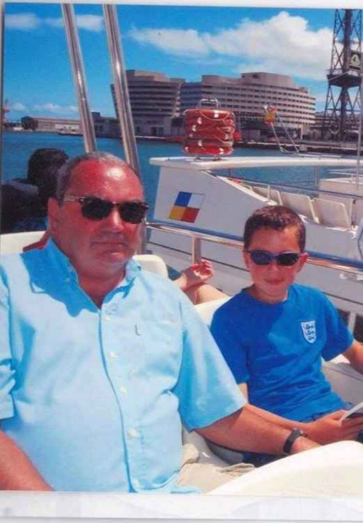 Covid took my inspirational dad but incredible support from friends, family and Stevenage FC have helped me through tough times says Owen Rodbard. PICTURE: In happier times, young Owen and his late father Gary on a family holiday in Barcelona