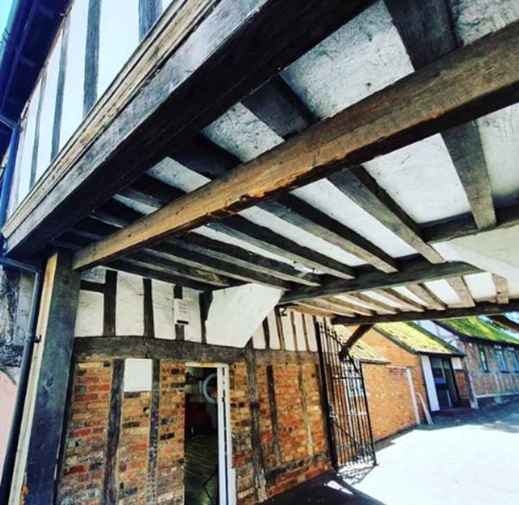 Take in the evocative Tudor and Georgian timbered beams of Hitchin town centre. PICUTRE: @HitchinNubNews