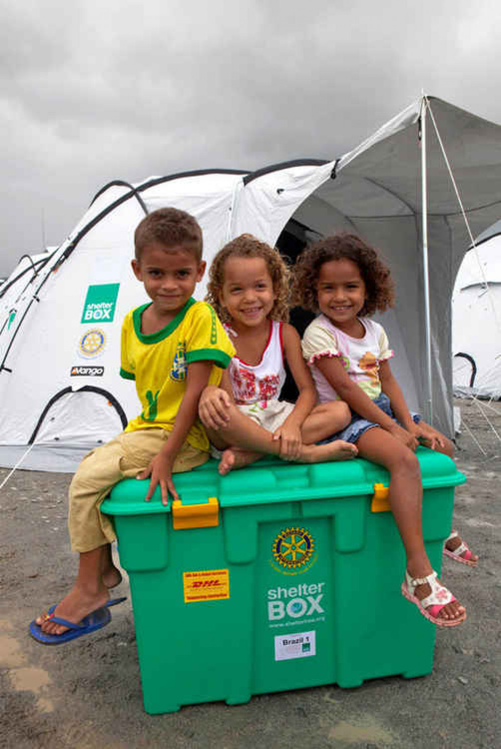 Kind-hearted Rotary Club of Hitchin Tilehouse backing ShelterBox charity challenge 'Tent for Lent' PICTURE: Tent for Lent in Brazil. CREDIT: ShelterBox
