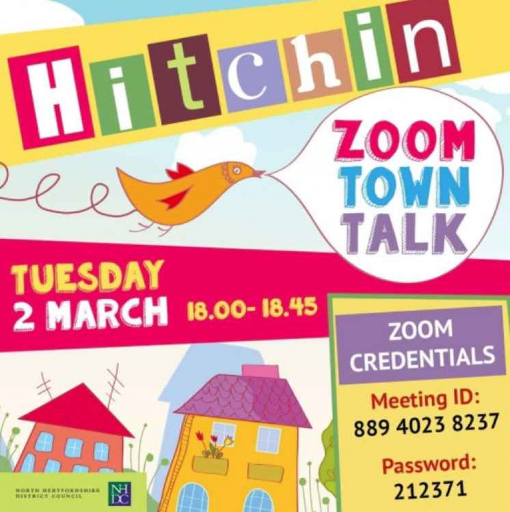 Hitchin: Have your say at the Zoom Town Talk