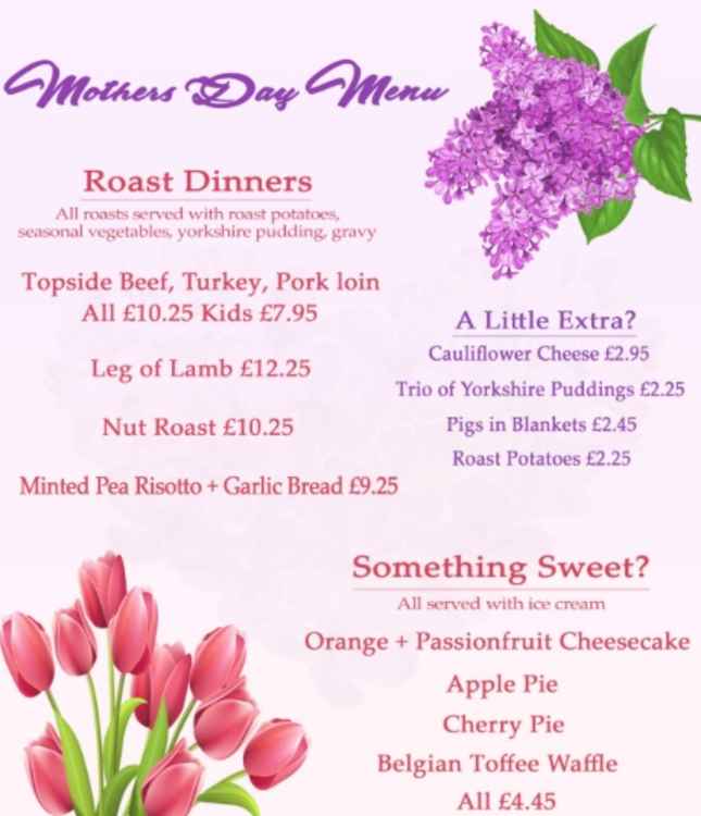 The Orange Tree's mouth-watering Mother's Day menu