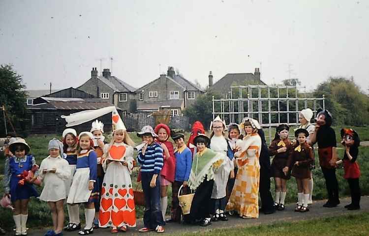 Fancy dress at the 1975 Walsworth Festival. CREDIT: We are from Walsworth Hertfordshire.