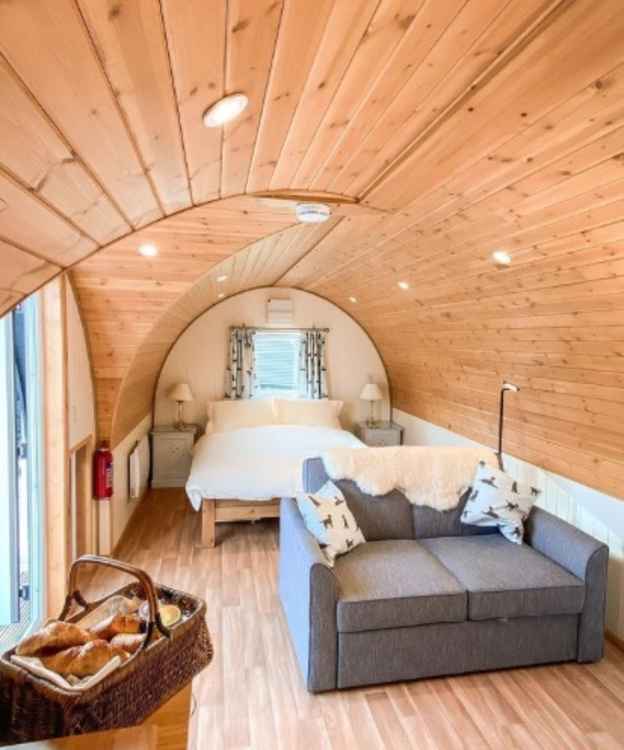 An inside shot of a glamping pod that Almshoeglamping has indicated will be coming to Hitchin soon. CREDIT: Almshoeglamping